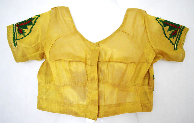 Gold Saree Blouse / Top  Size 34