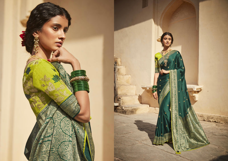 Fancy Silk Wedding Wear Saree