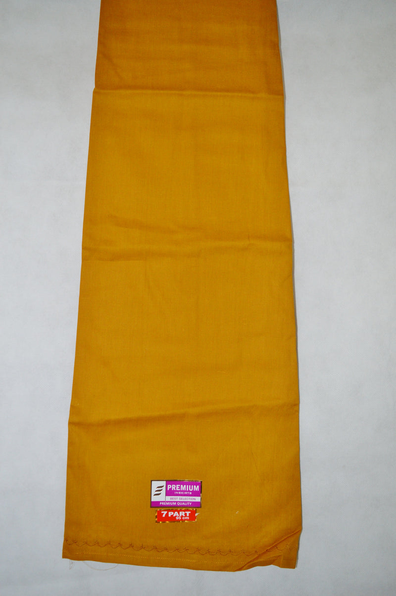 Mustard Colour Cotton Petticoat / Skirt