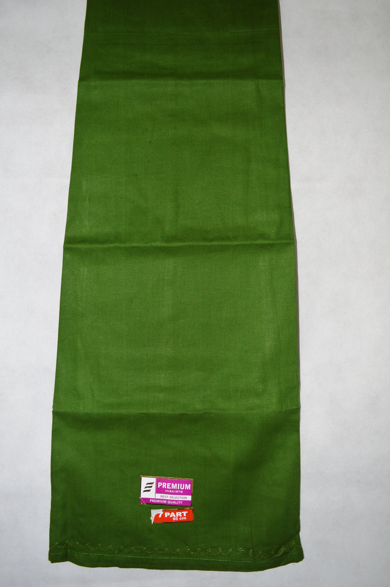 Basil Green Colour Cotton Petticoat / Skirt