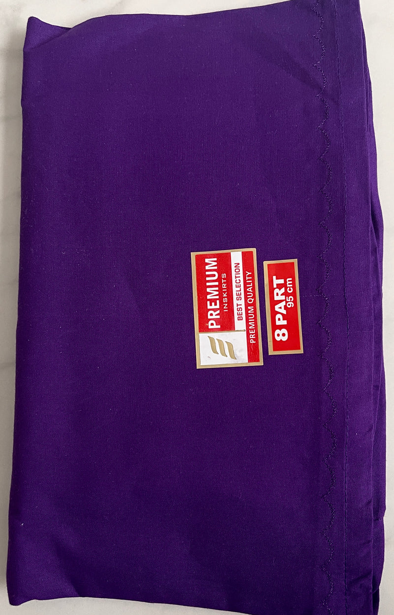 Purple Colour Cotton Petticoat / Skirt