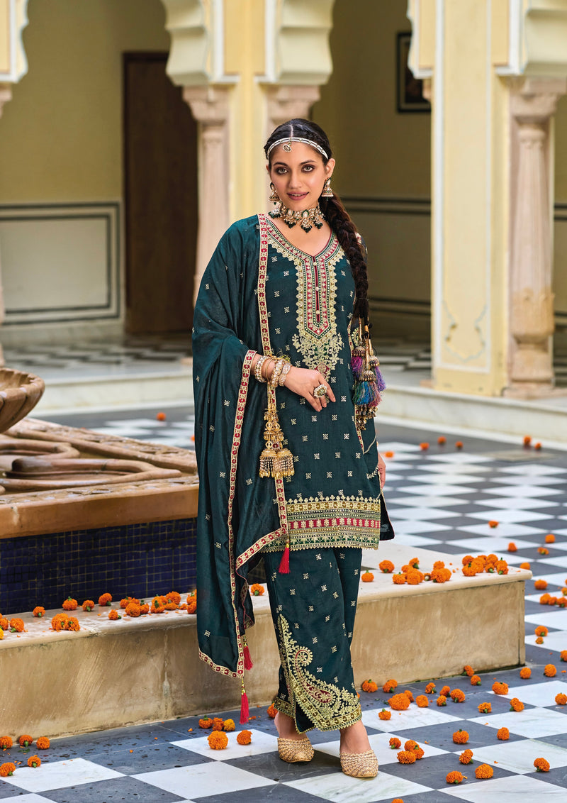 Dhoti Style Readymade Patiala Suit Size-M, L, XL