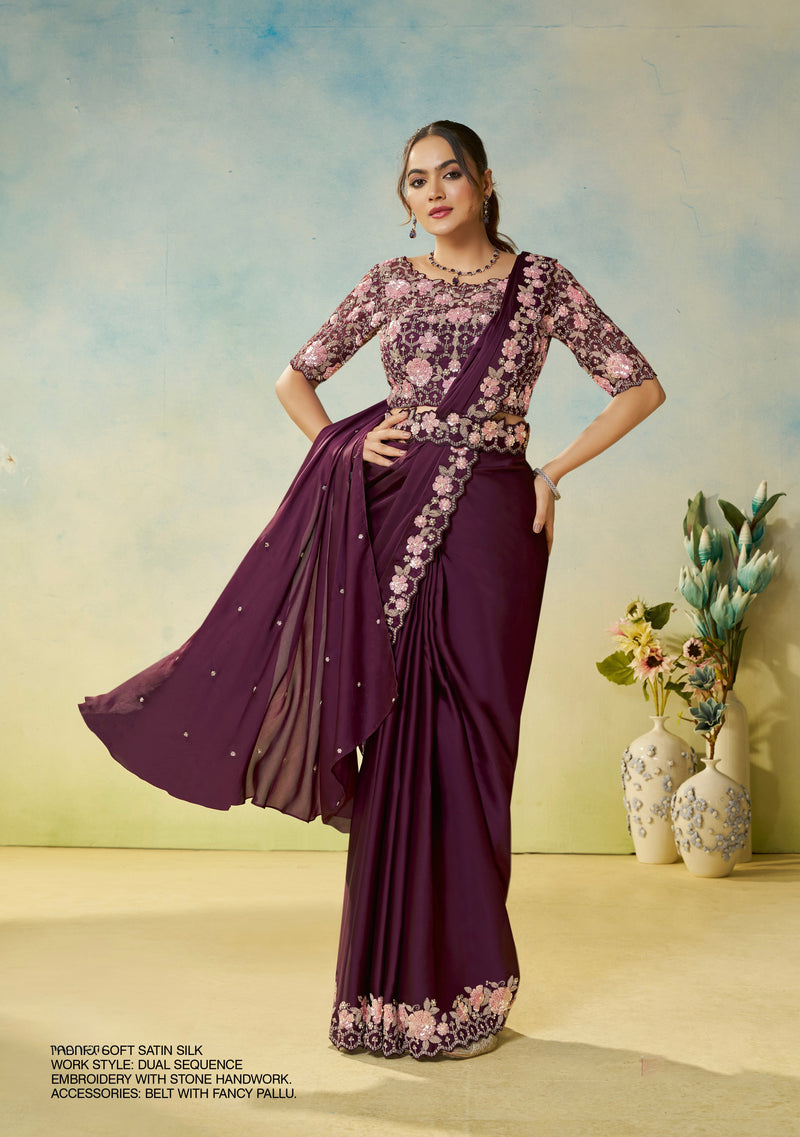 Ready To Wear Saree with Stitched Blouse