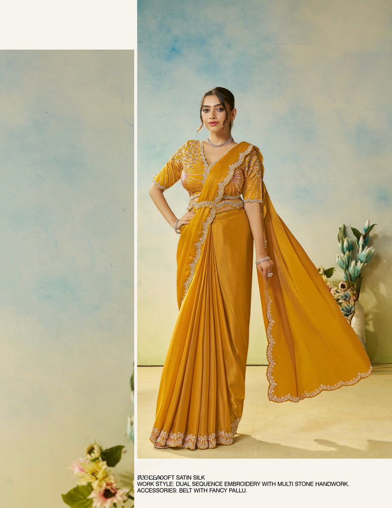 Ready To Wear Saree with Stitched Blouse