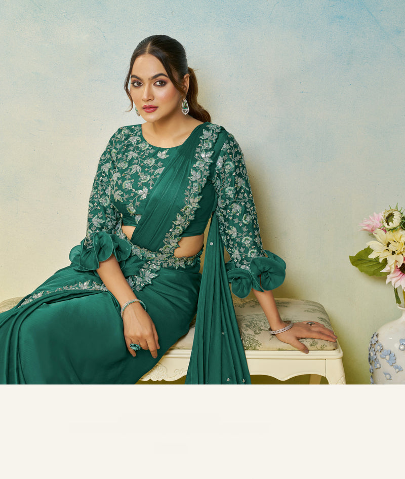 Ready To Wear Saree with Stitched Blouse