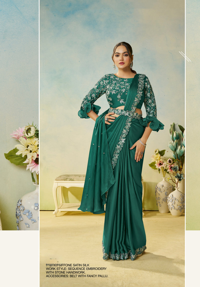 Ready To Wear Saree with Stitched Blouse