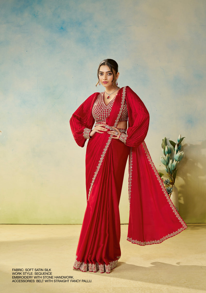 Ready To Wear Saree with Stitched Blouse