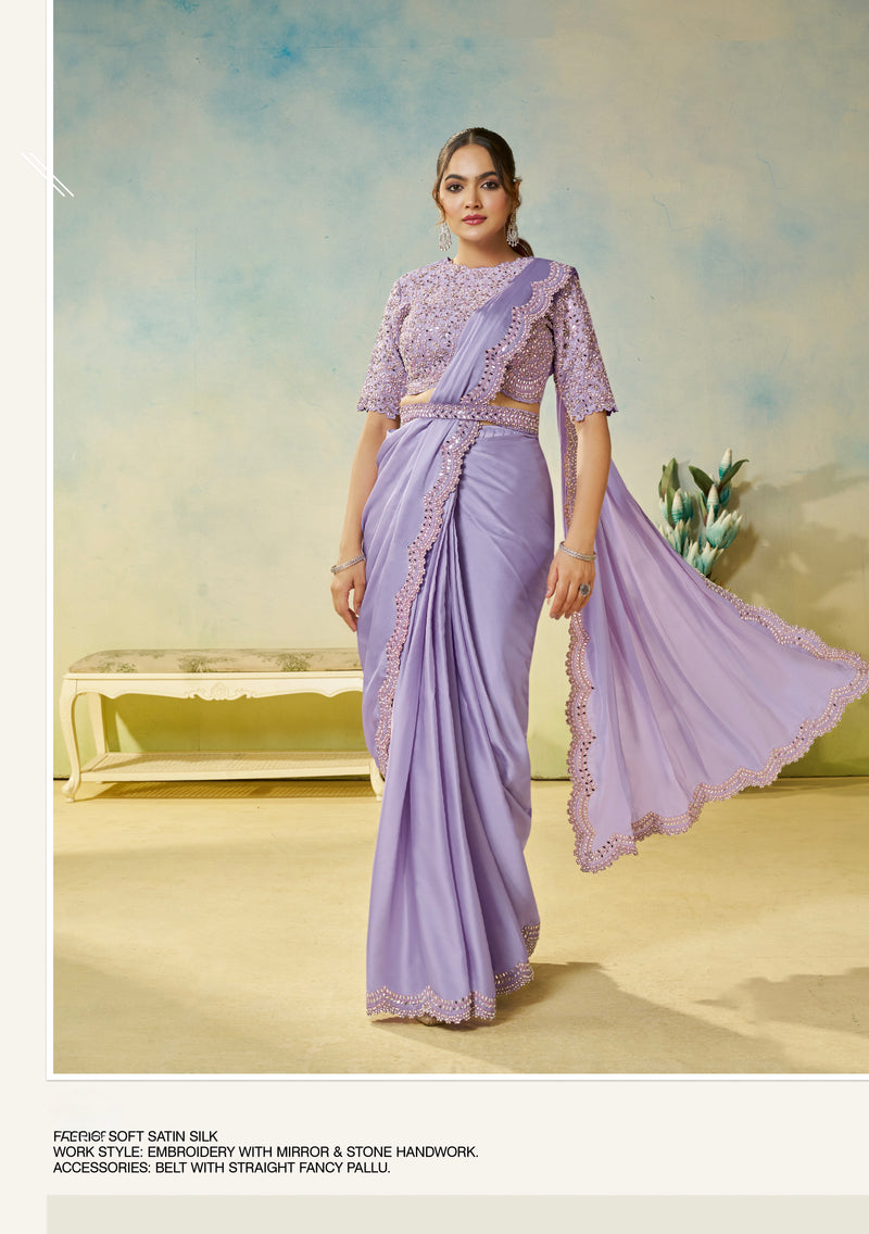 Ready To Wear Saree with Stitched Blouse