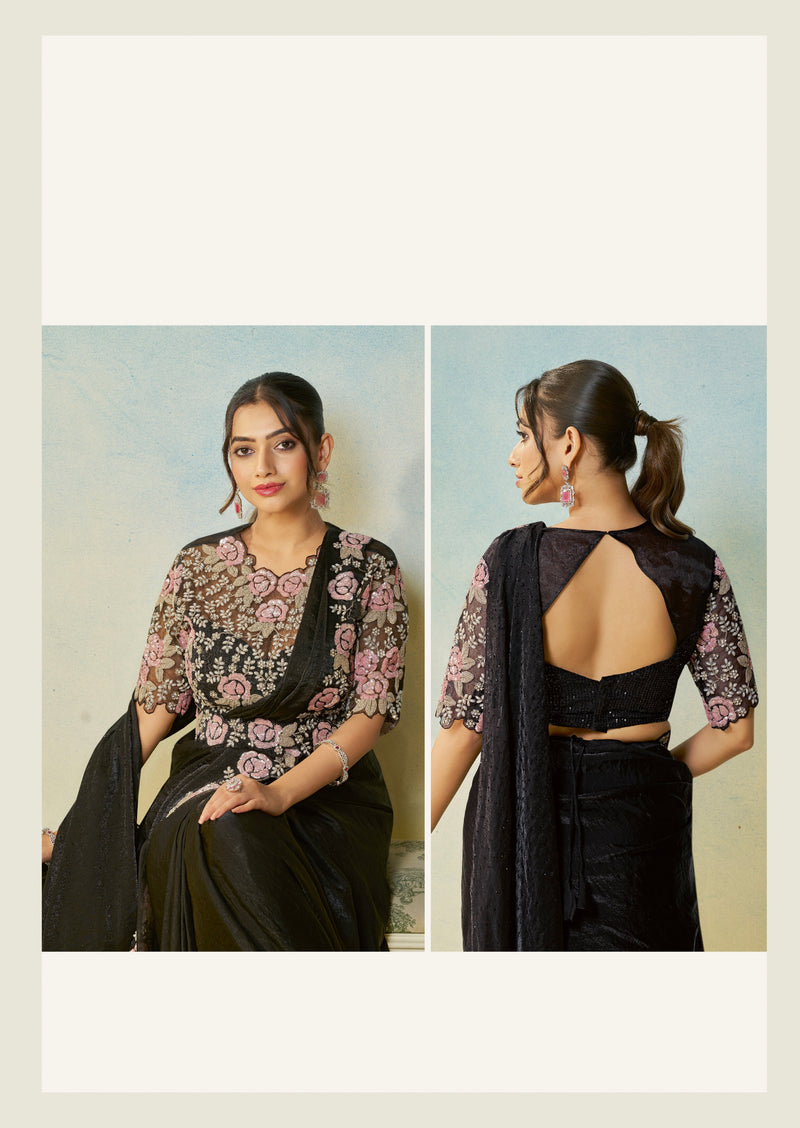 Ready To Wear Saree with Stitched Blouse