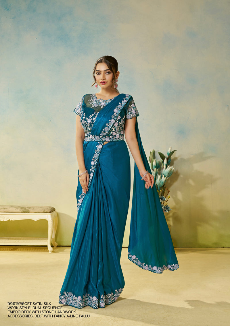 Ready To Wear Saree with Stitched Blouse