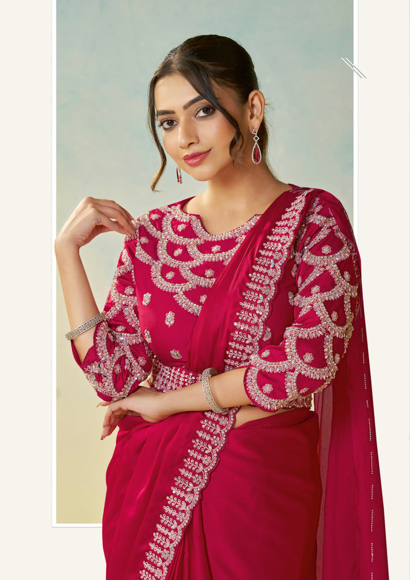 Ready To Wear Saree with Stitched Blouse