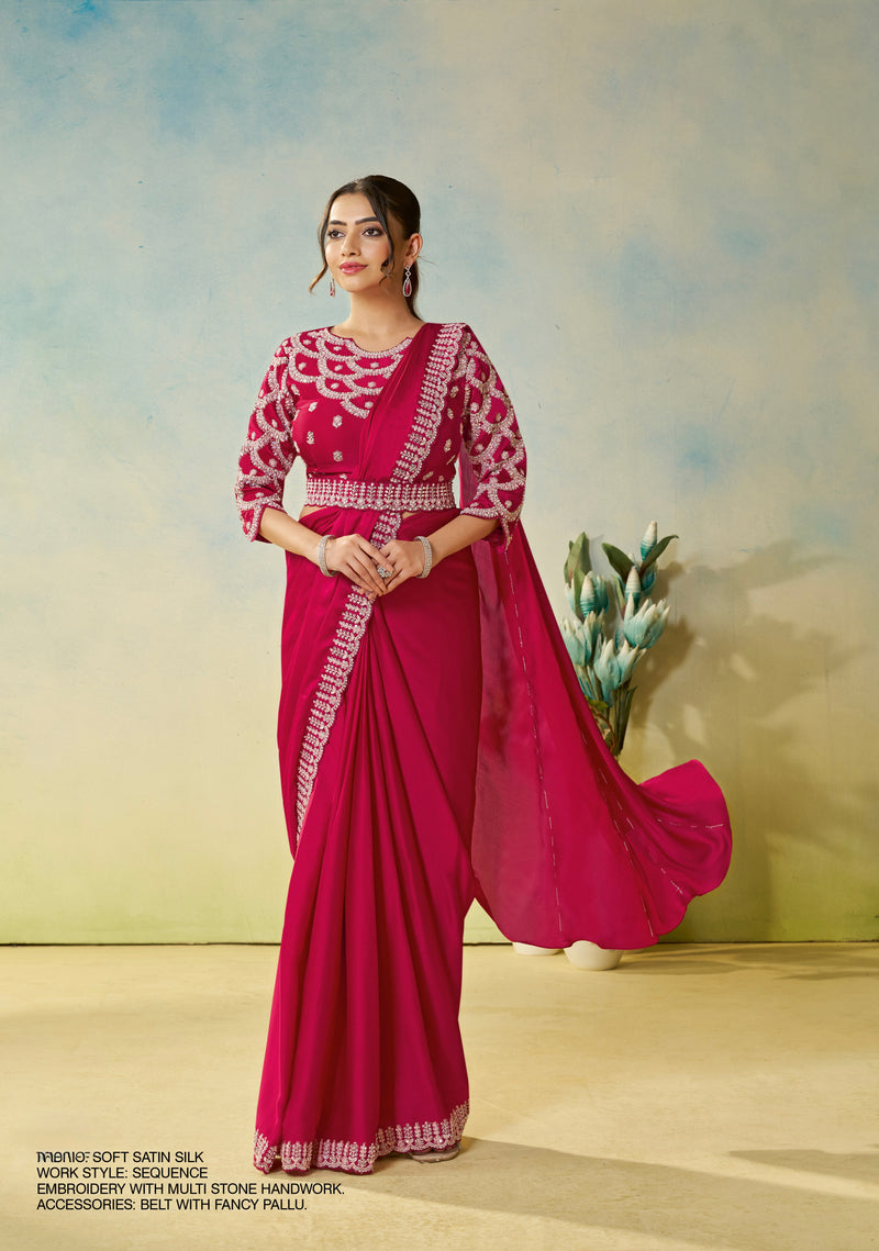 Ready To Wear Saree with Stitched Blouse
