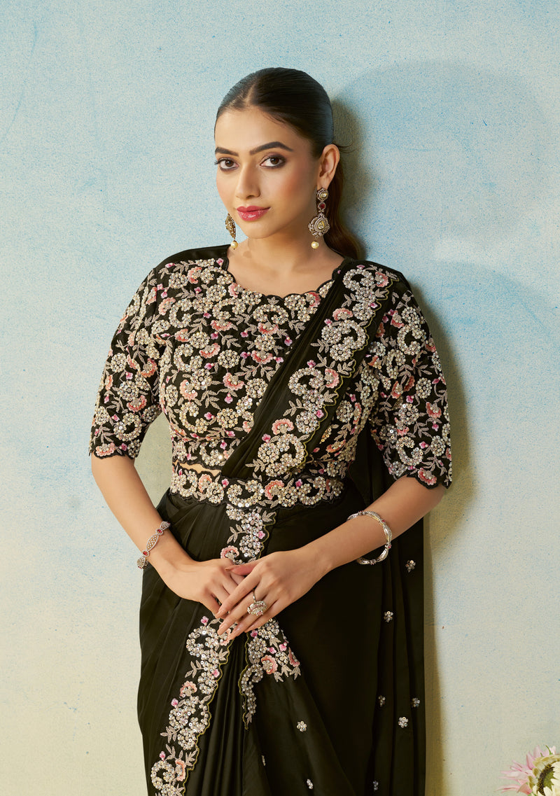 Ready To Wear Saree with Stitched Blouse