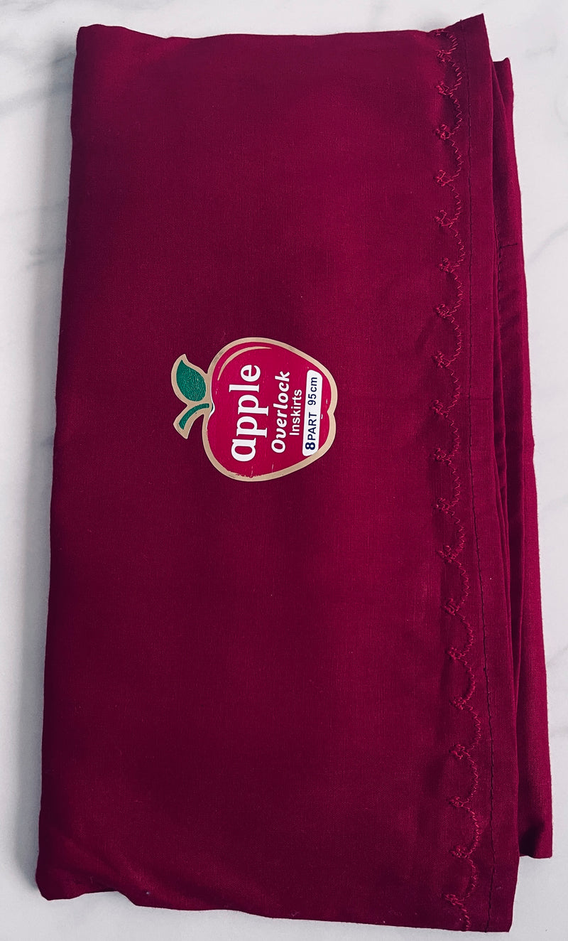 Maroon Colour Cotton Petticoat / Skirt