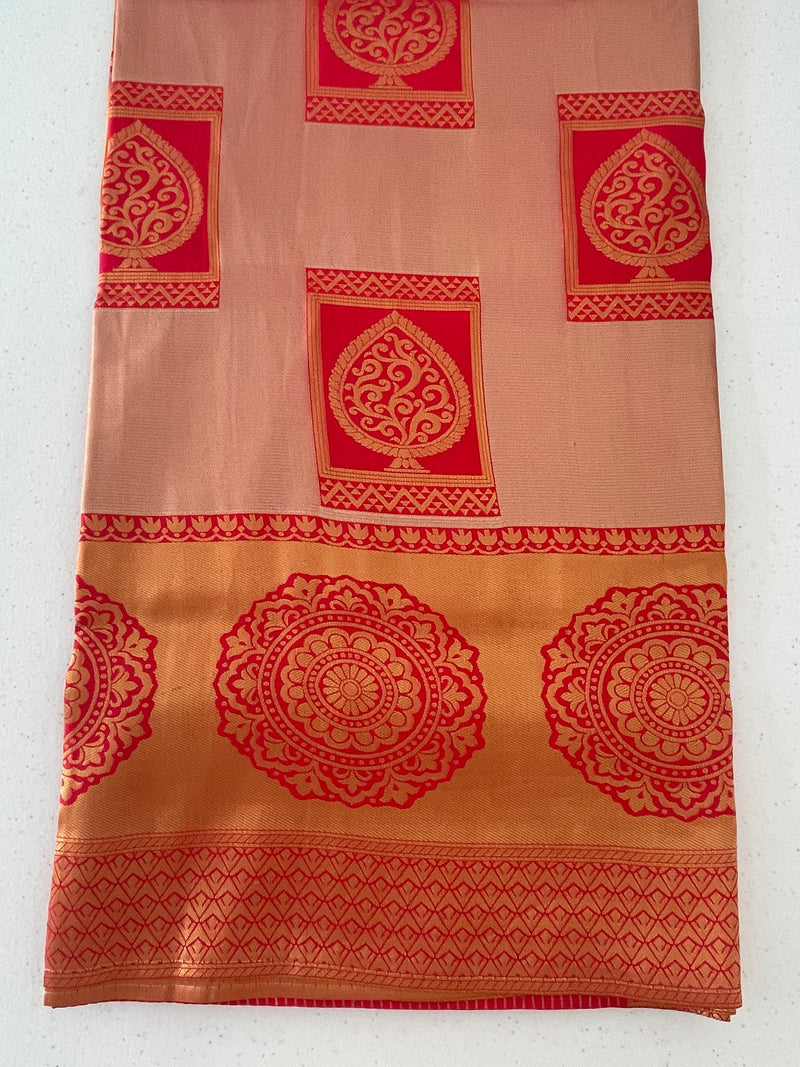 Pink Colour Kanchipuram silk Saree