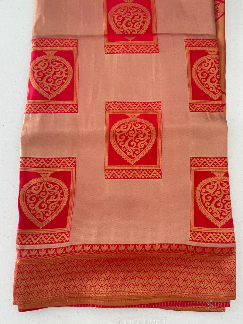 Pink Colour Kanchipuram silk Saree