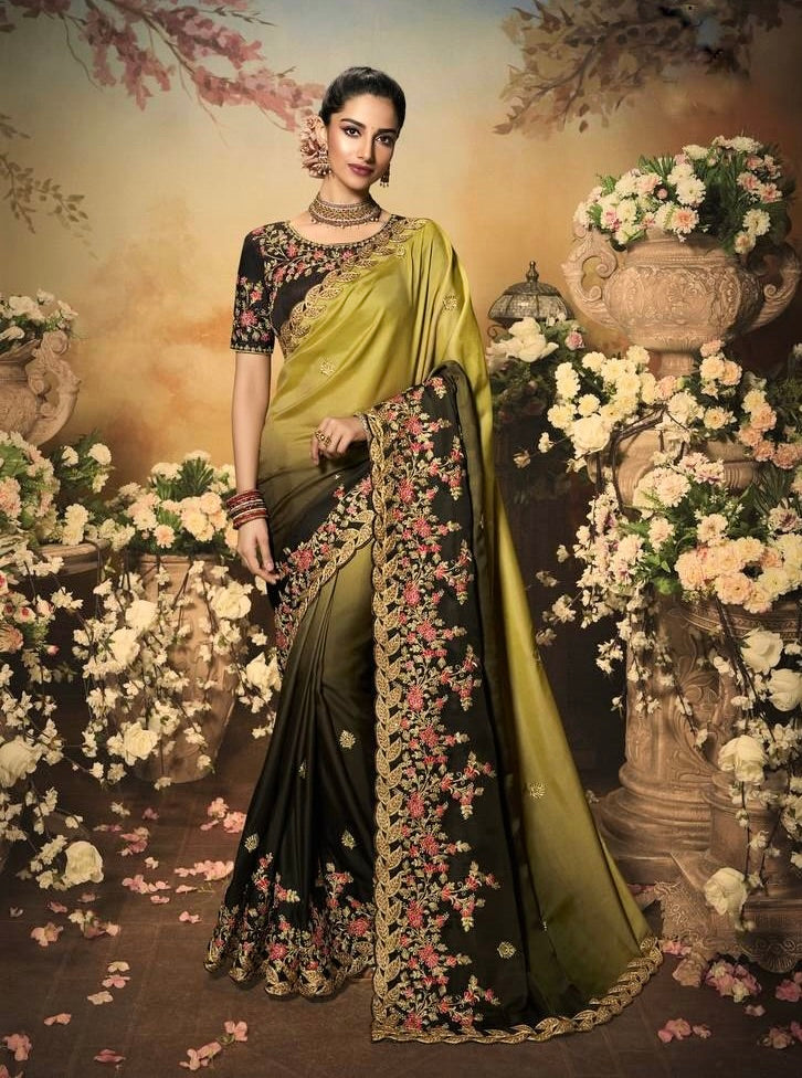 Exclusive Embroidered Work Designer Saree