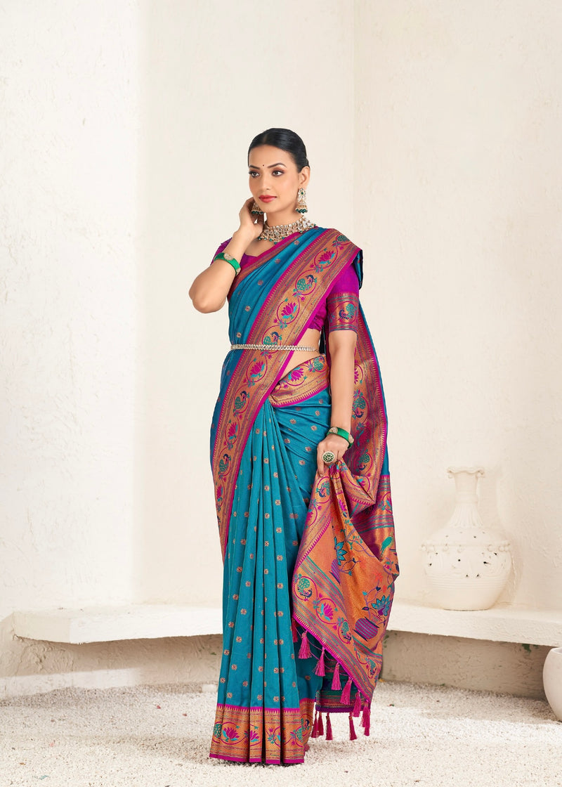 Traditional Beautiful Paithani Silk Saree