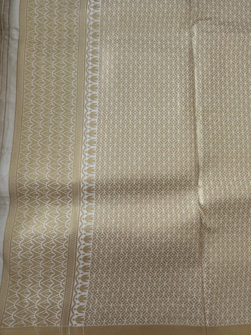 Gold Colour Kanchipuram silk Saree