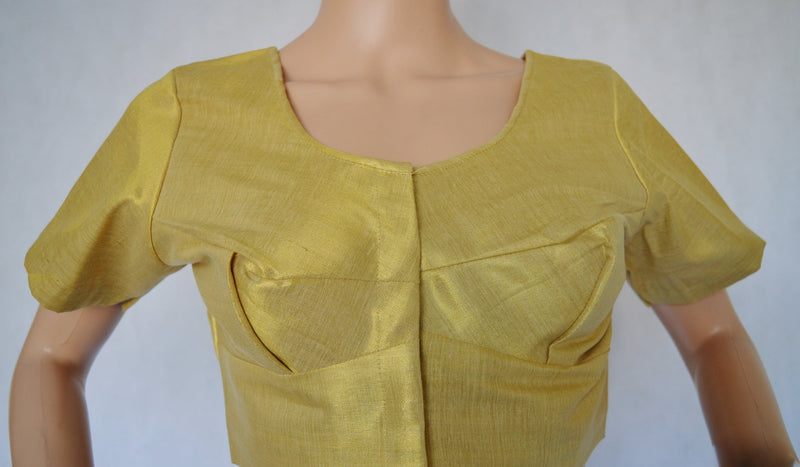 Gold Brocade Blouse Size 44