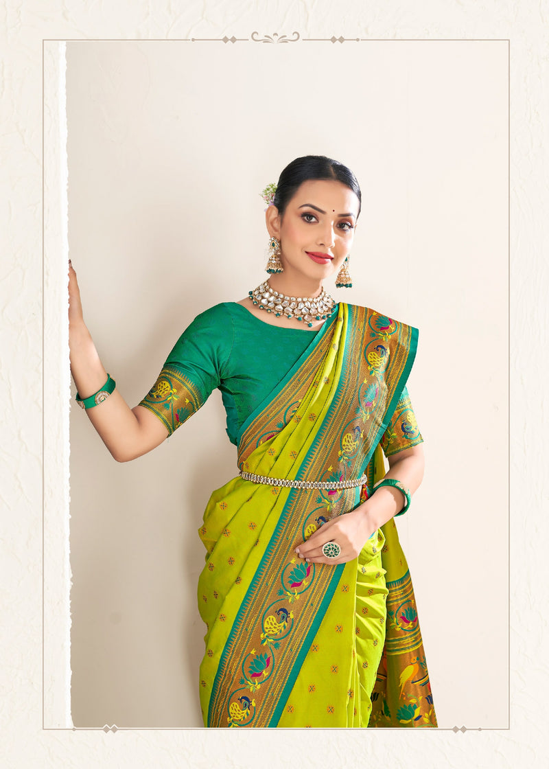 Traditional Beautiful Paithani Silk Saree