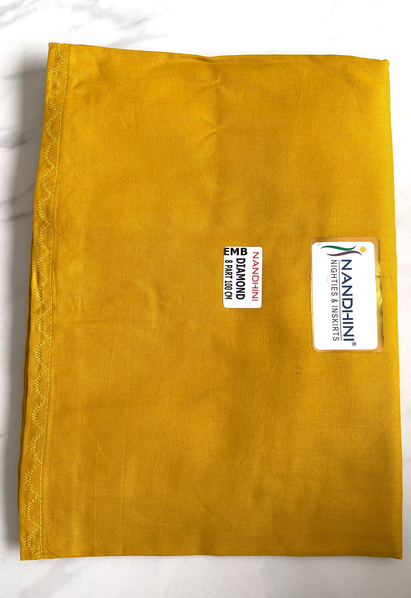 Mustard Colour Cotton Petticoat / Skirt