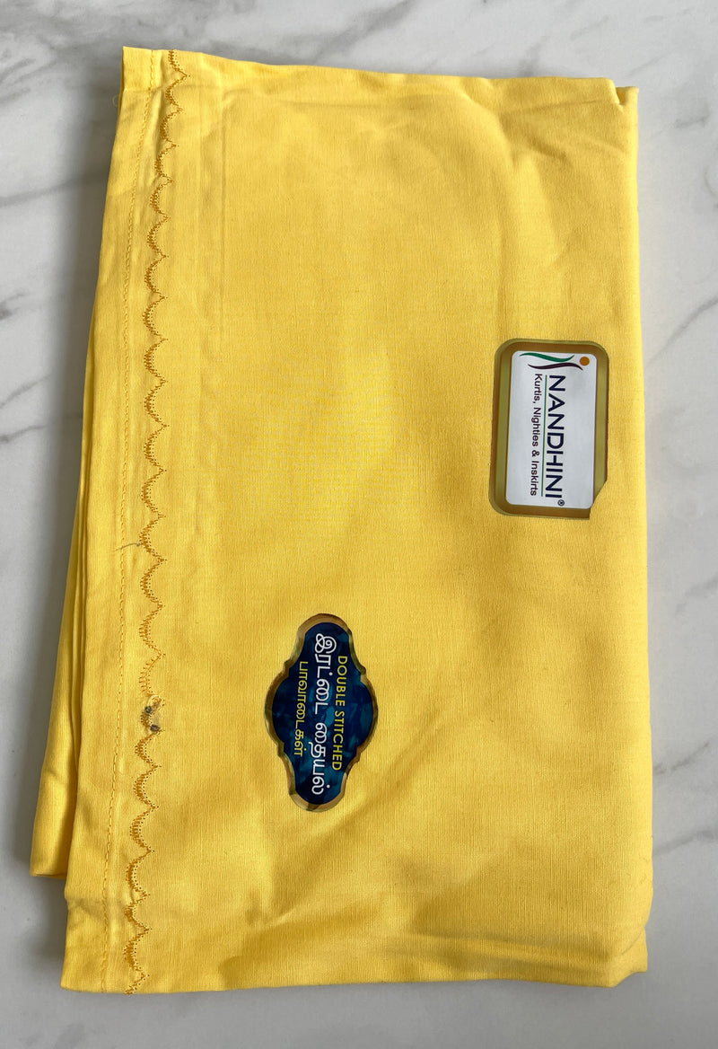 Yellow Colour Cotton Petticoat / Skirt
