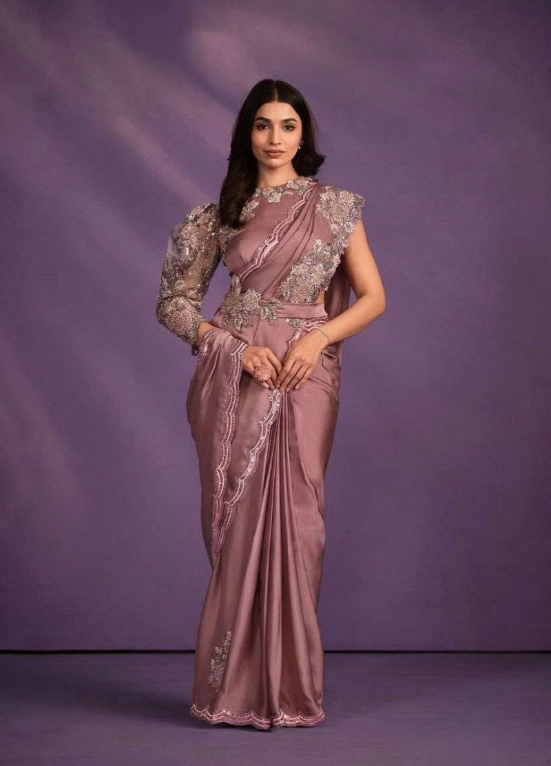One Minute Saree with Stitched Blouse