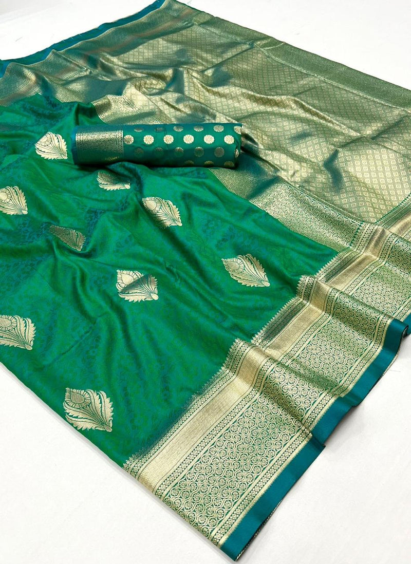Green Colour Handwoven Silk Saree