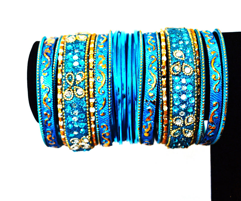 Set Of 26 Indian Bollywood Jewelry Bangles
