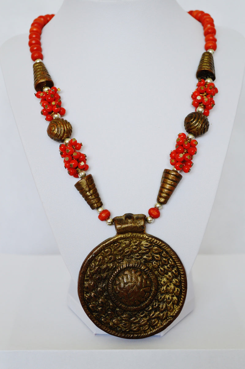 Indian Fashion Beautiful  Red Neckless