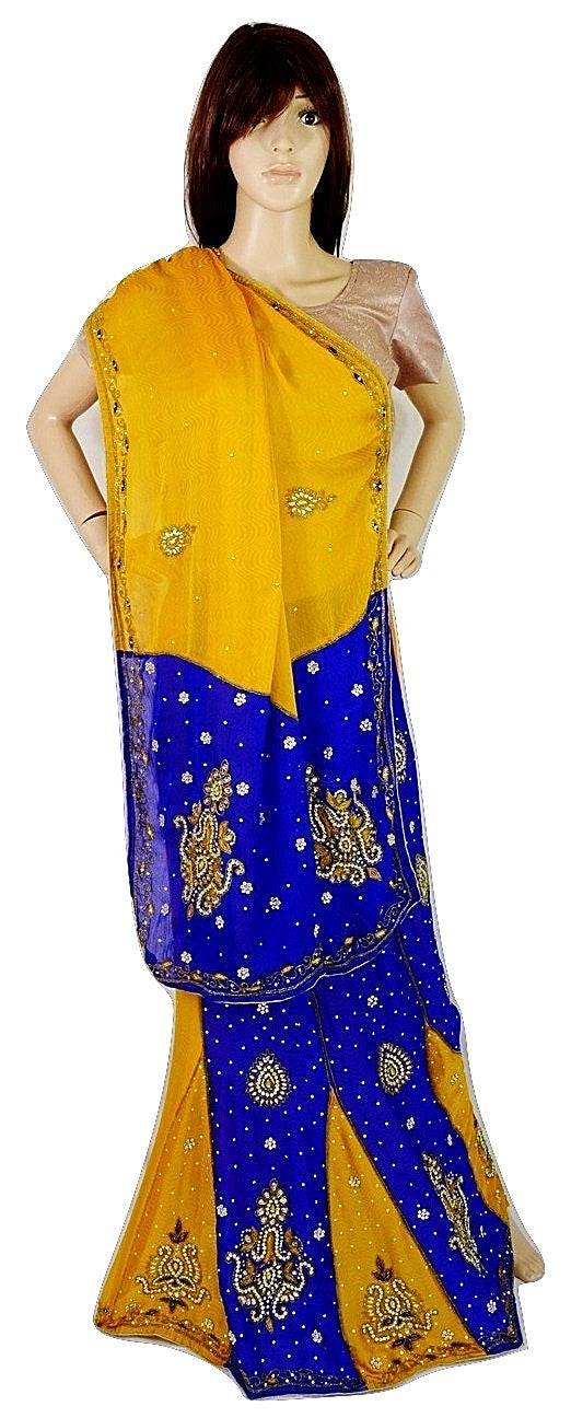 Mango ColourTrendy Butterfly Pallu Lehenga Saree