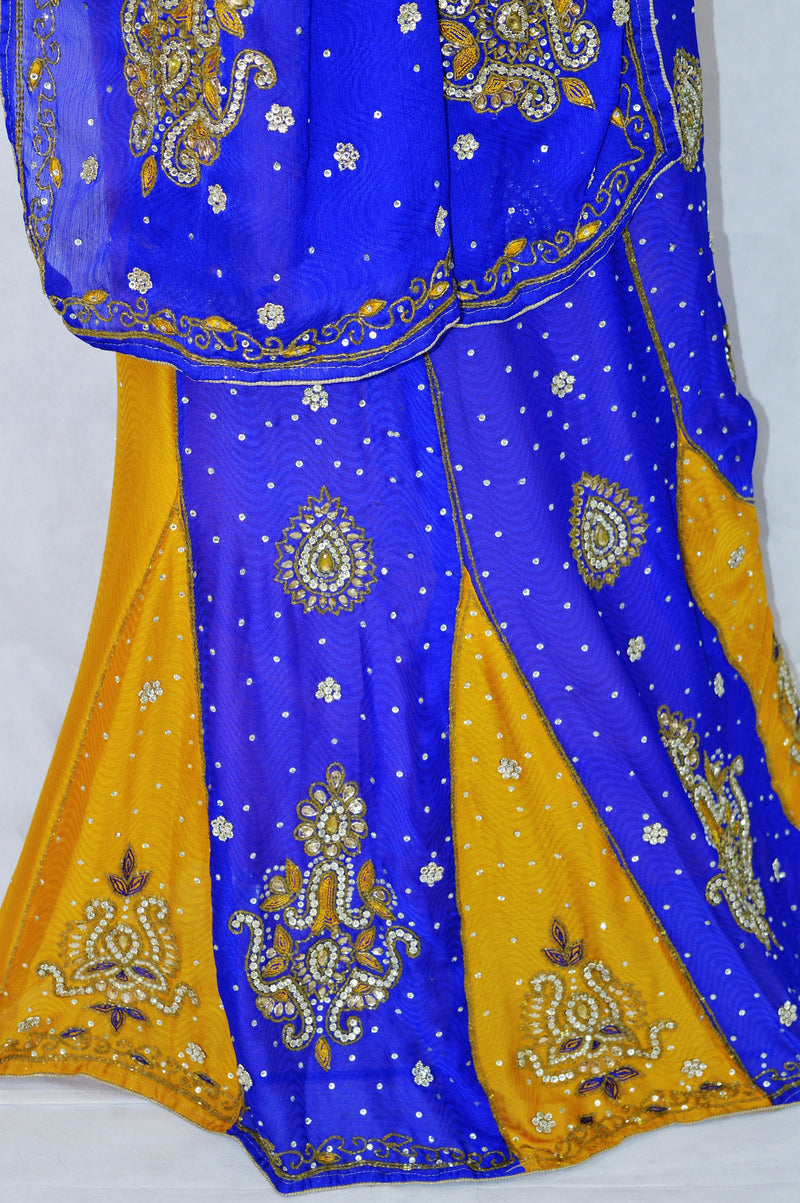 Mango ColourTrendy Butterfly Pallu Lehenga Saree