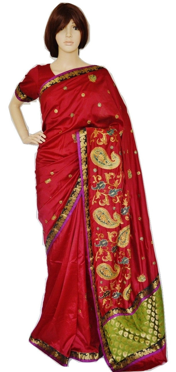 Designer Partywear Saree With Pre stitched Blouse