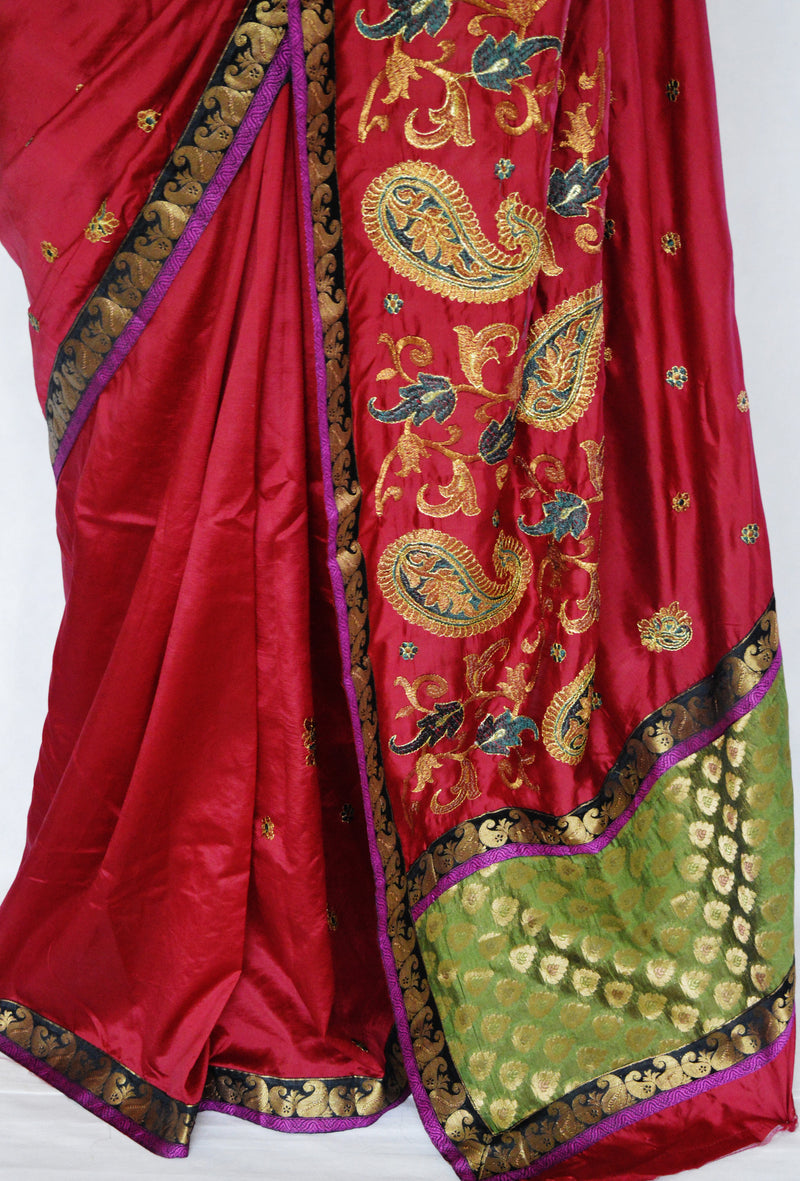 Designer Partywear Saree With Pre stitched Blouse