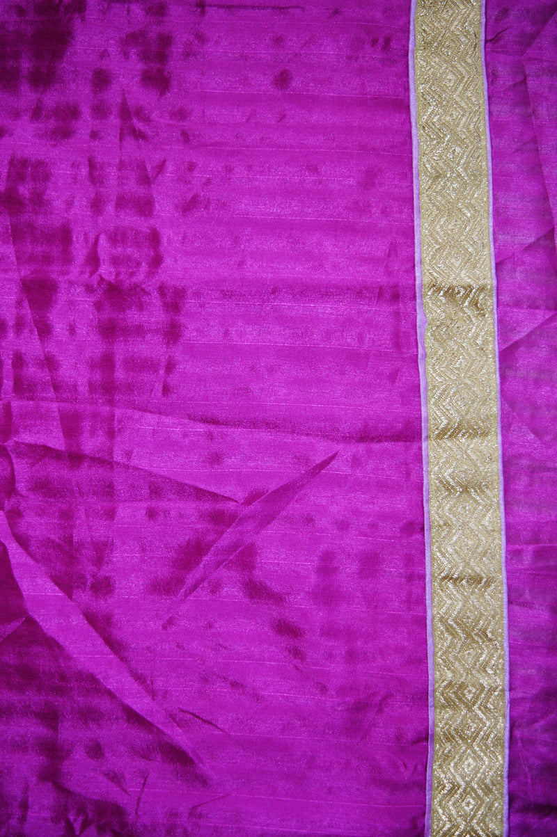 Dark Onion Colour With Stone & Embroidery  Work  Saree