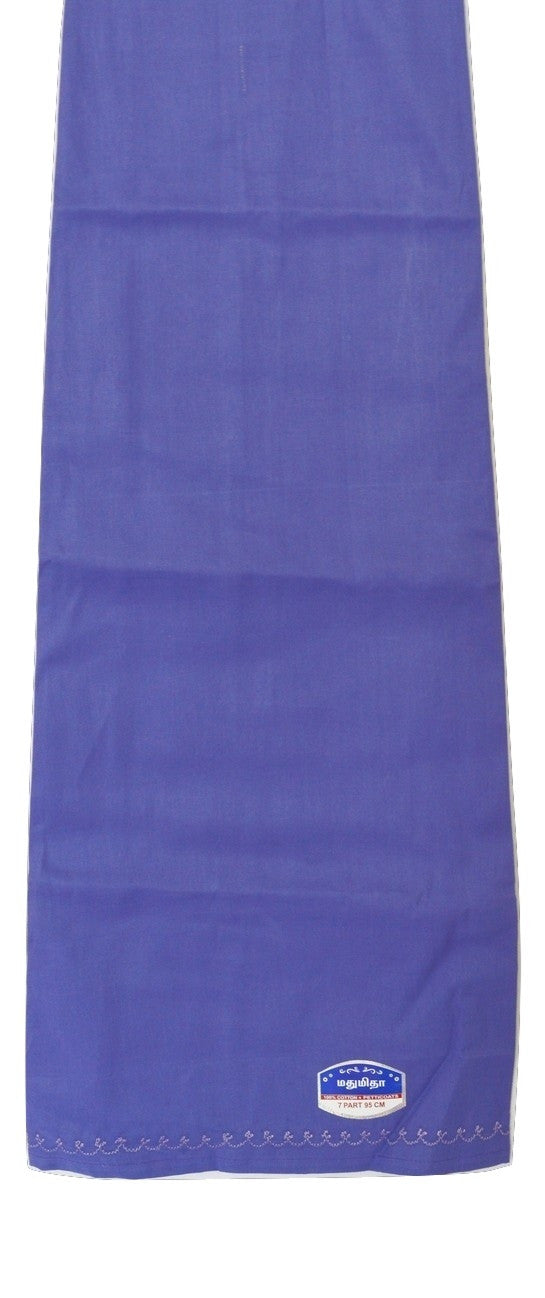 Dull Blue Colour Cotton Petticoat / Skirt