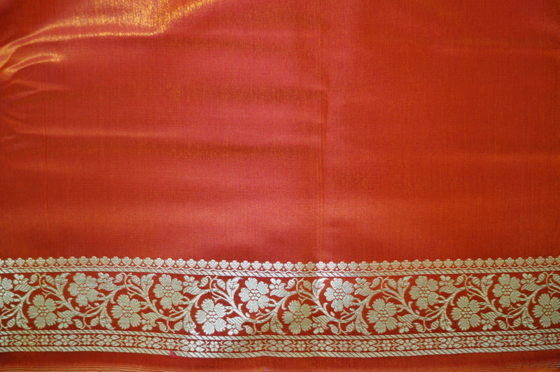 Banaras Saree With Attached Blouse piece