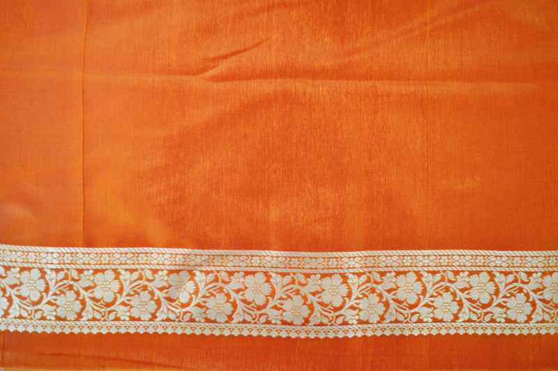 Banaras Saree With Attached Blouse piece