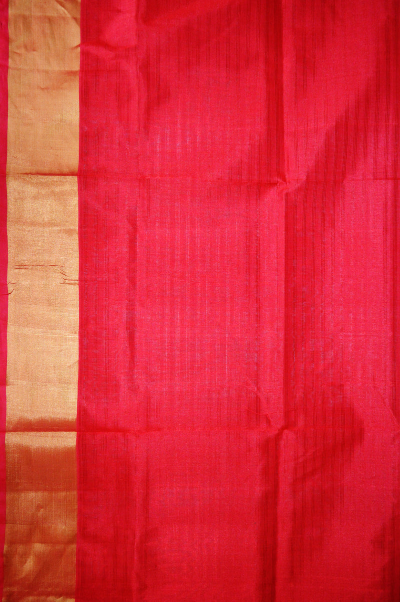Red  & Gold Kanchipuram Silk Cotton Saree