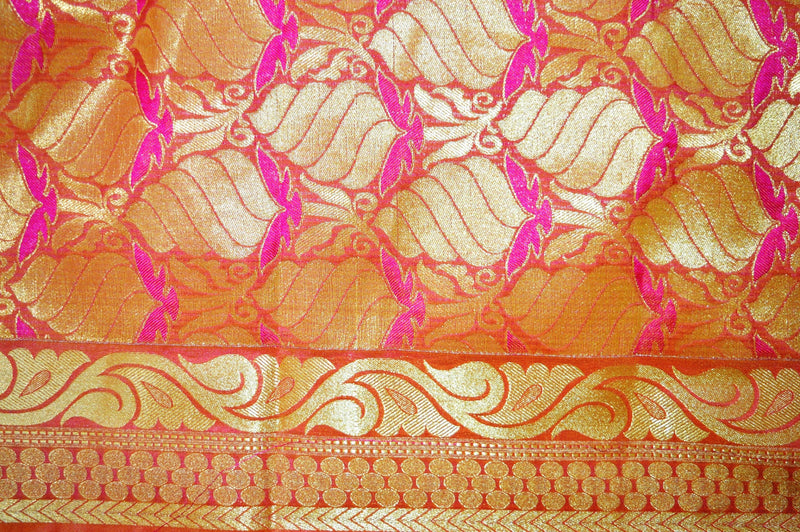 Dark Pink Colour Kanchipuram Pattu Silk Saree