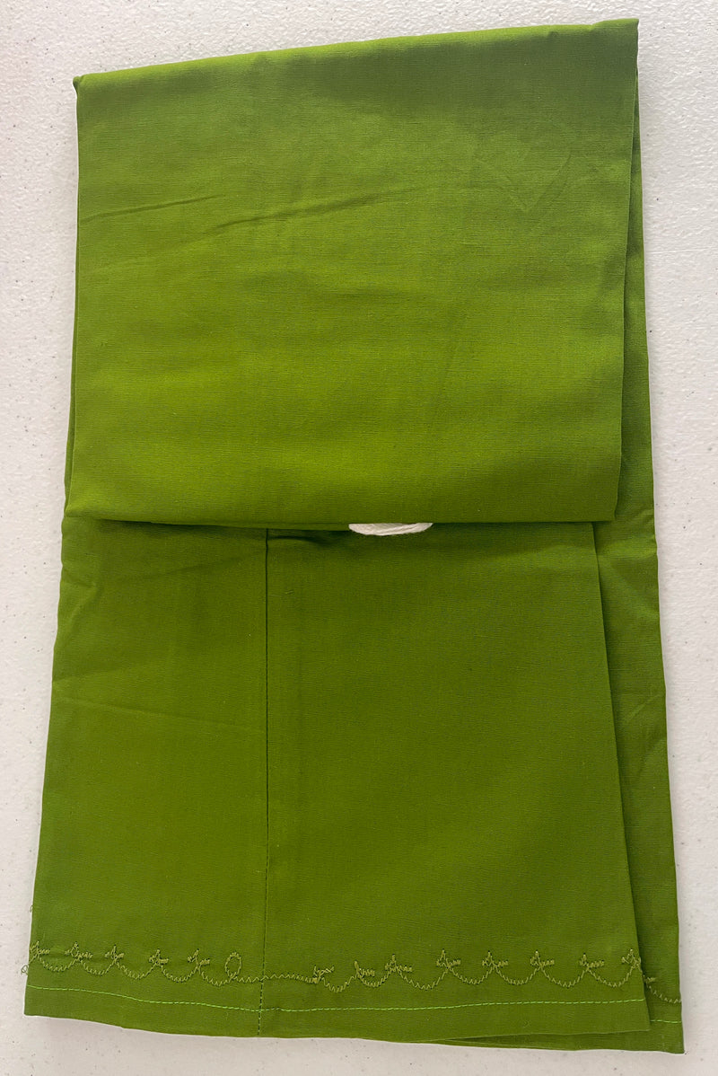 Green colour Cotton Petticoat / Skirt