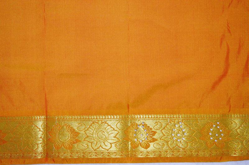 Gorgeous  Kanchipuram Silk Saree With Stones