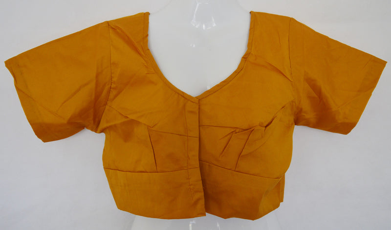 Mustard Colour Kanchipuram Blouse Size 38