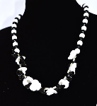 Fashion Beautiful Black And White Necklace