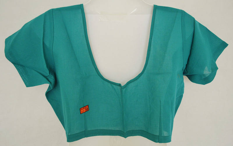 Sea Blue Colour Saree Blouse  Size 38
