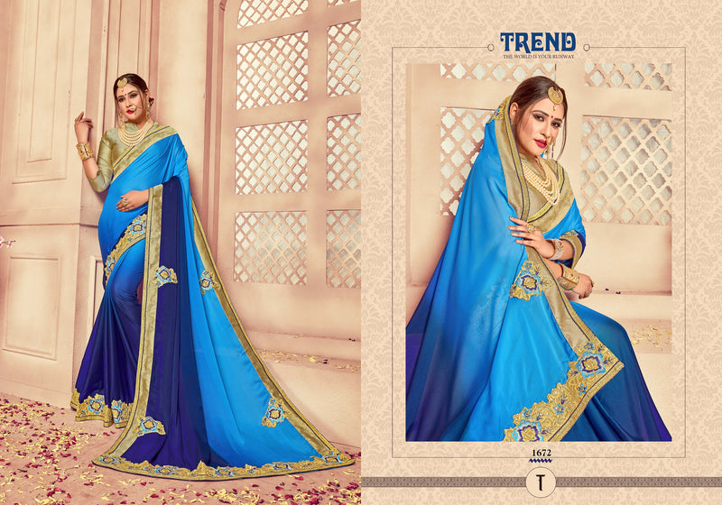 Gorgeous Blue Colour Silk Saree