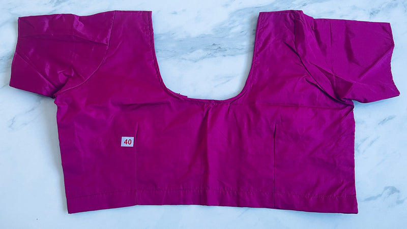 Purple colour Kanchipuram Blouse Size 40