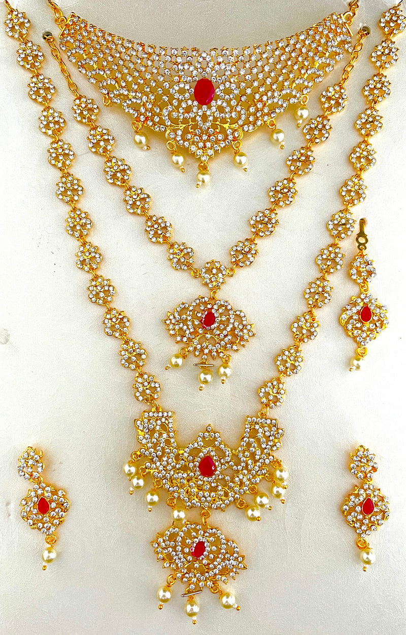 Gold plated jewellery set