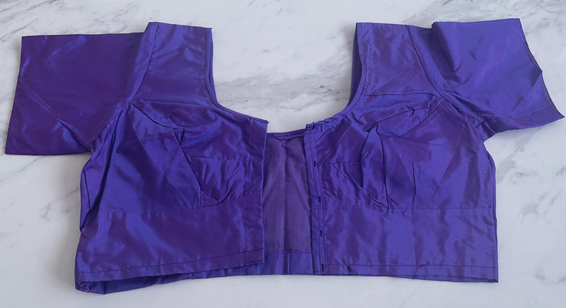 Purple colour Kanchipuram Blouse Size 42